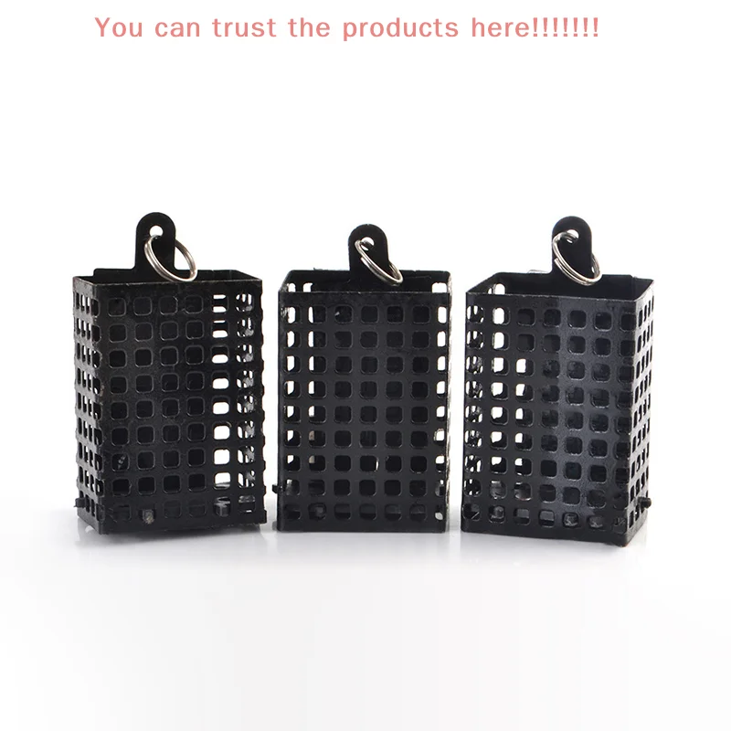 

1pc Square Metal Bait Cage 30g-70g Feeder Stand Bait Basket Metal Carp Fishing Cage
