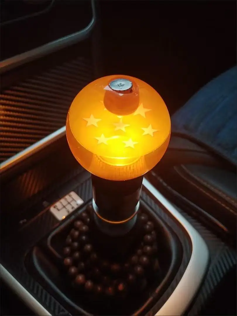 Dragon Ball Super Z Shift Lever Universal Auto Shift Knob Anime Cosplay Orange Ball 54mm Diameter Gear Shift Knob 1-7 Stars Ball - view 6