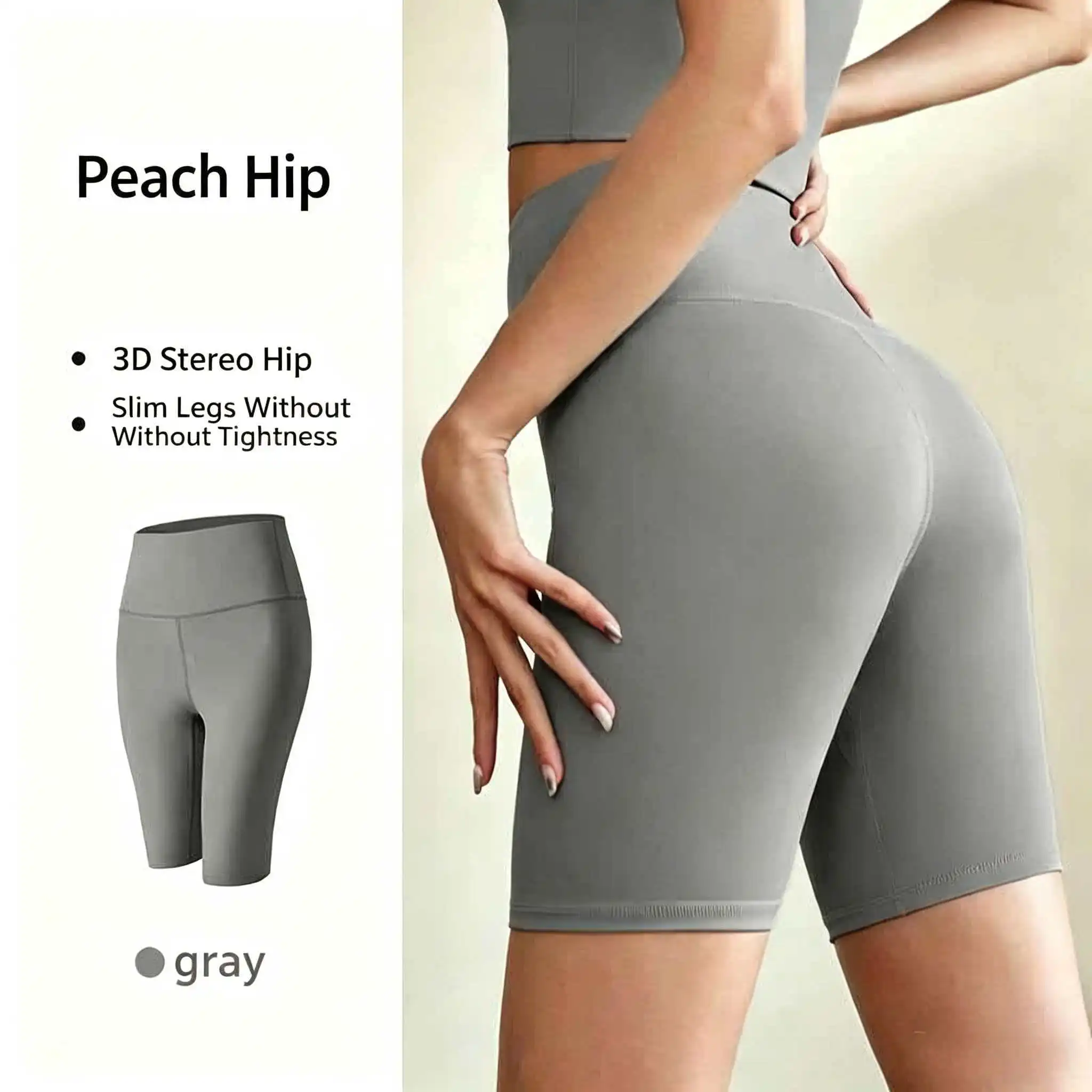High-Waist Women Yoga Shorts Breathable Quick-drying Fitness Shorts Butt Lift Sports Running Cycling Push-Up Workout Gym Shorts
