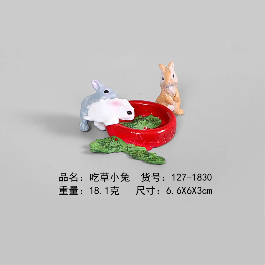 Hand Painted Realistic Rabbit Models Lop Arctic Hare Dwarf Rabbit Plastic Action Figure Figurine Cute Decoration For Kid Toys