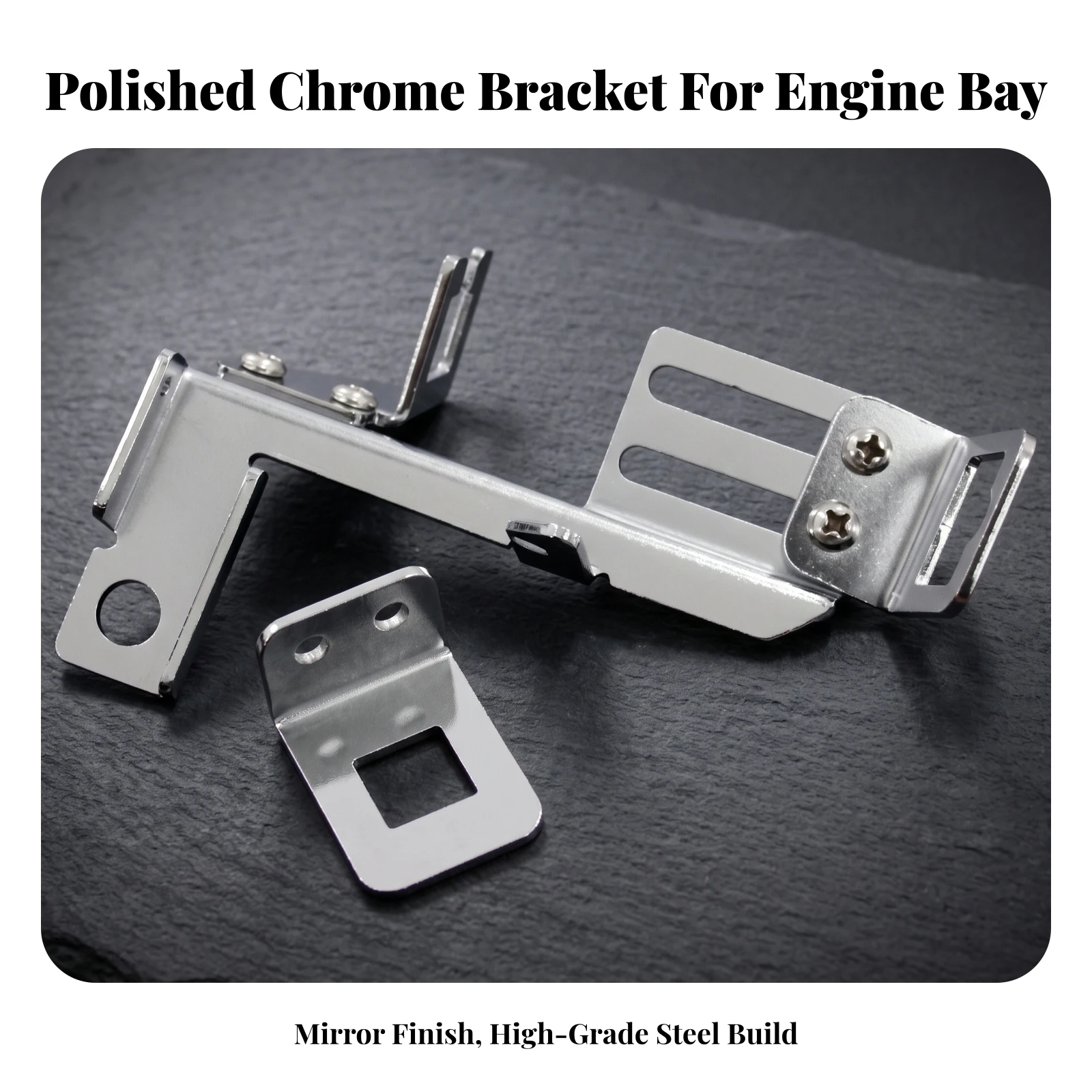 Throttle Cable Mounting Bracket Reinforced Throttle Cable Bracket Heavy-Duty Slotted for Universal Carburetor, SBC