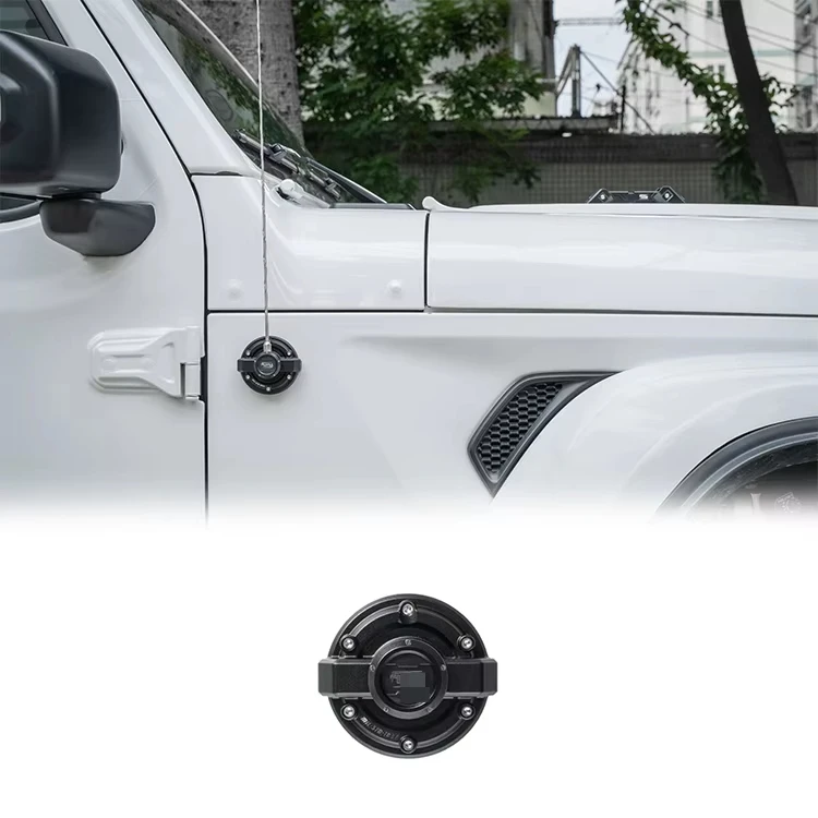 

FURY 2020 2021 2022 Accessories Aluminum ALUMINUM ANTENNA BASE COVER for Jeep Gladiator JTcustom