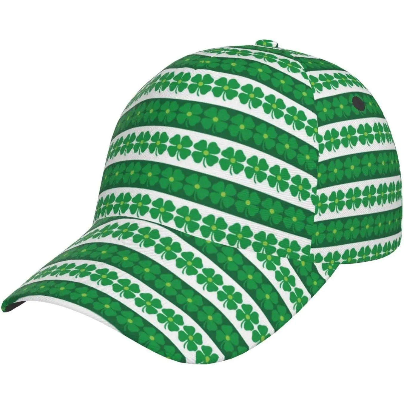 St. Patrick's Day Clover Baseball Hat Adjustable Lucky Shamrock Baseball Cap for Men and Women