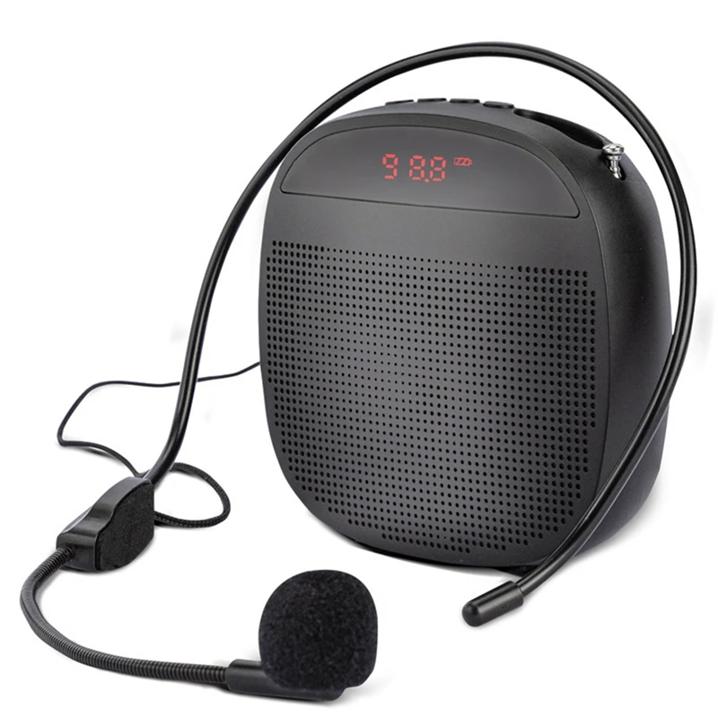 Pro draagbare stemversterker Bekabelde stemversterkers Luidspreker FM-radio Hoofdgedragen microfoonluidspreker voor leraren