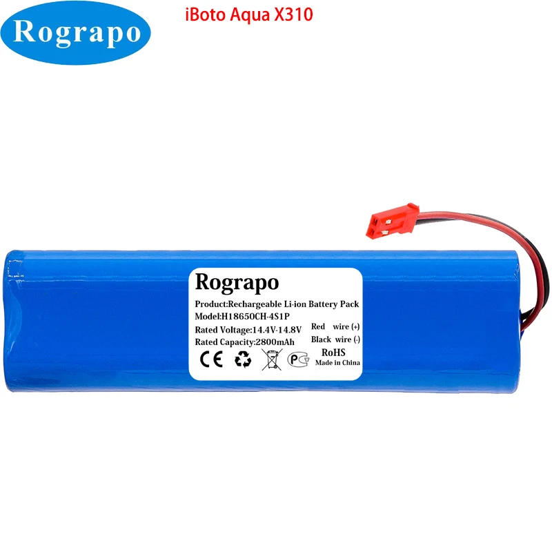 

New 2800mAh Li-ion Battery For iBoto Aqua X310 Robot Vacuum Cleaner