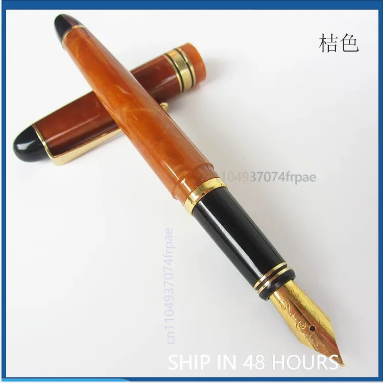 1985 Vintage For Wing Sung 2008 Fountain Pen Plastic Barrel Iridium Nib Smooth Writing Retro Collectible Stationery（2pcs）