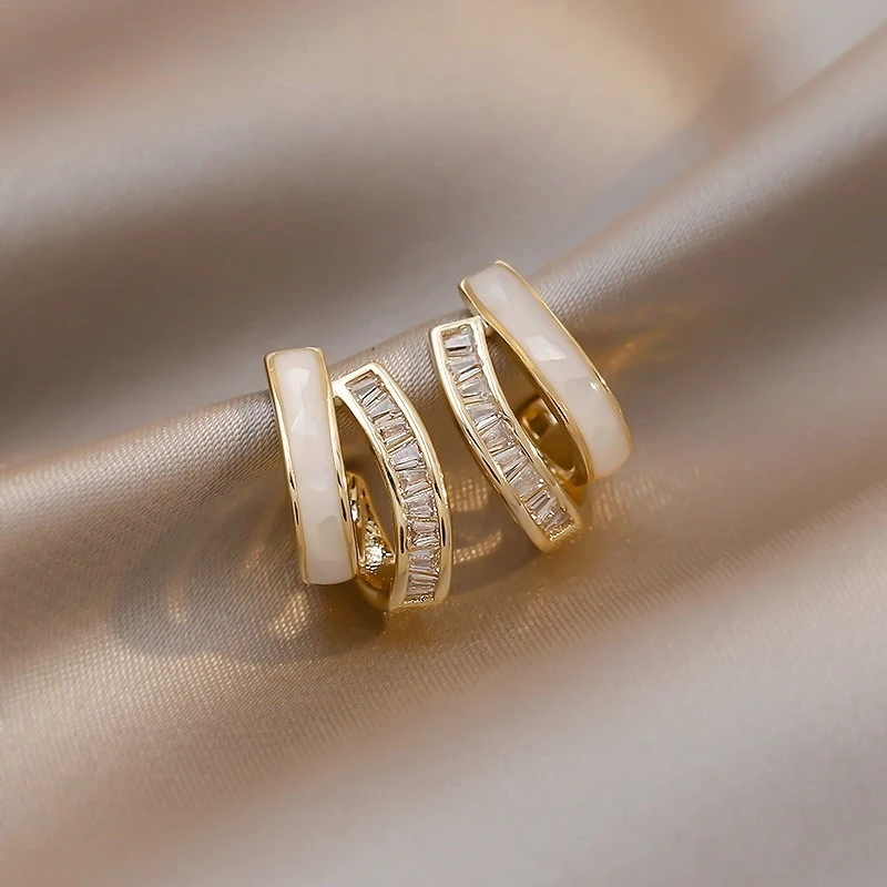 

New 925 Sterling Silver Earrings 5A Zircon 18K for Women Exquisite Girlfriend Wedding Engagement Jewelry Fashion High Quality