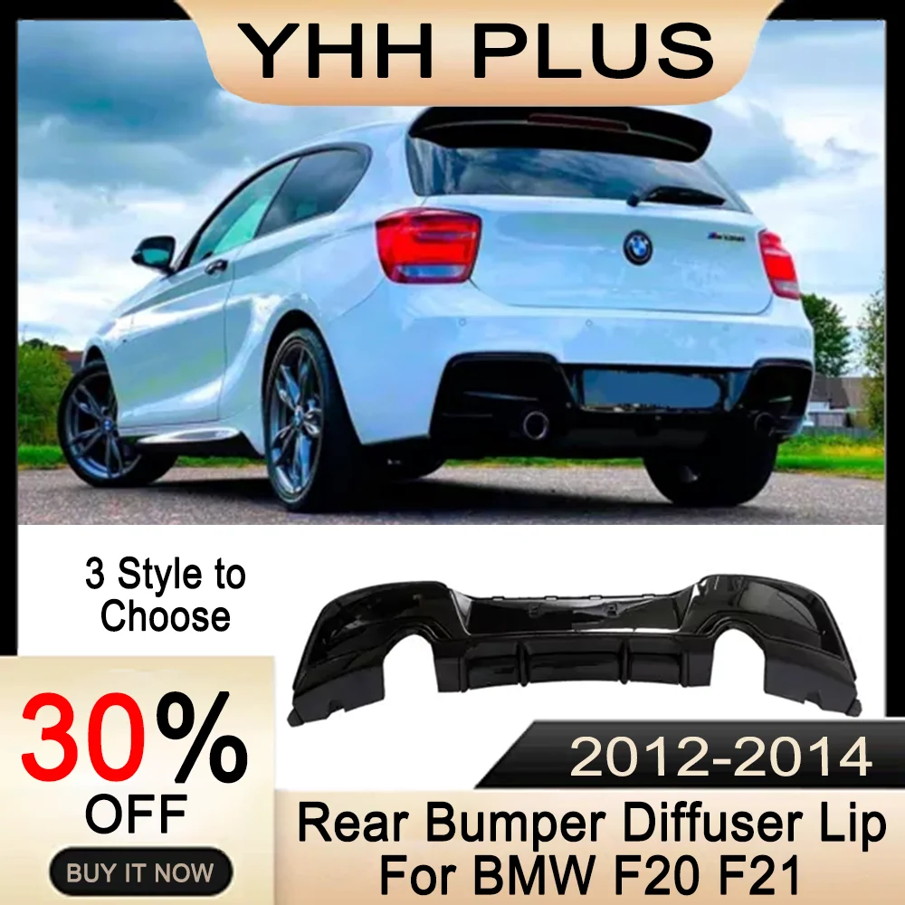 Rear Diffuser Lip Bumper Back Spoiler For BMW 1 Series F20 F21 2012-2014 Accessories Auto Exterior Parts Hot Sale Car-style