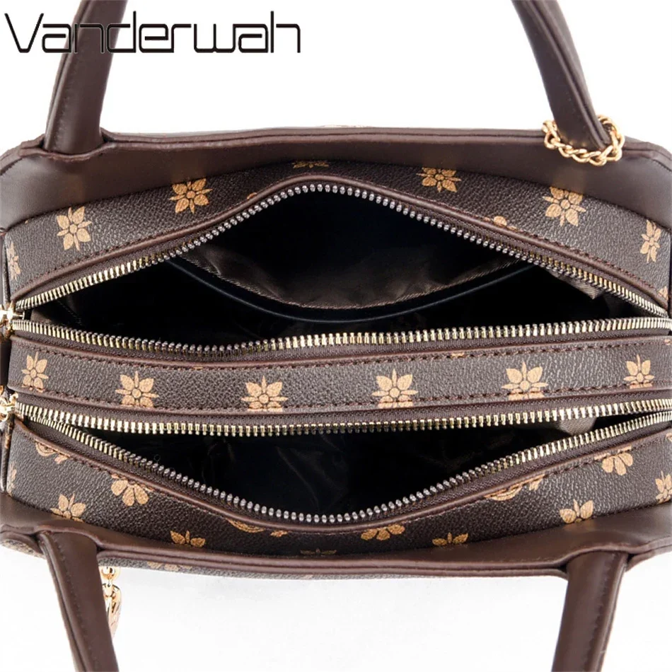 Bolsos cruzados de marca para mujer, carteras de cuero suave de alta calidad, de diseñador de lujo, para hombro, bandolera