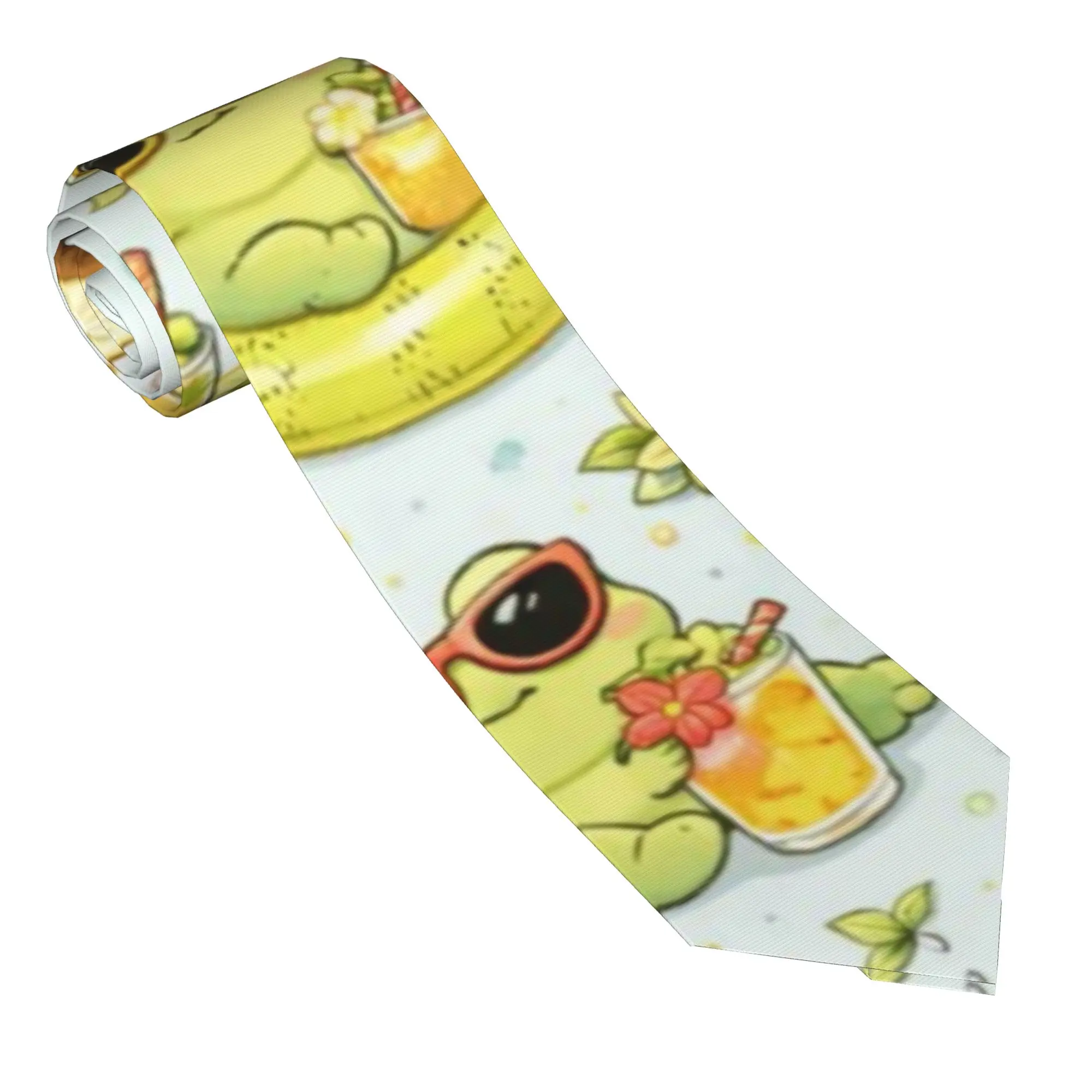 Frog Jungle of The Neck  Tie  Custom Neck Ties Novelty Casual Collar Tie Men Women Daily Wear Party Necktie Accessories