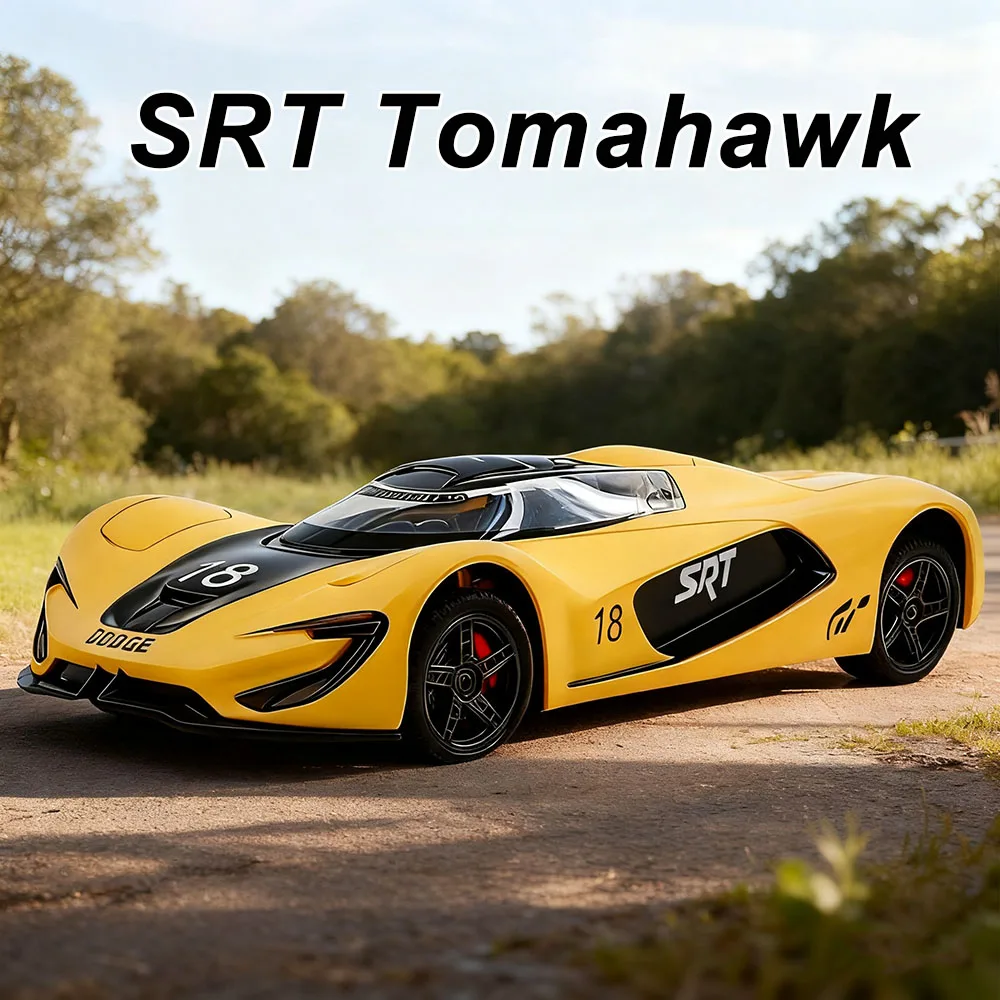 

1:32 SRT Tomahawk XVGT Charger Alloy Diecast Model Toys Cars Doors Opened Sound Light Pull Back Vehices Friend's Birthday Gifts