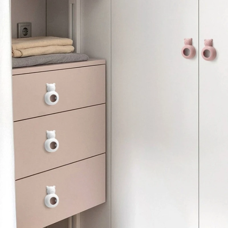 Nordische Weiß-Grüne Schrankgriffe Kleiderschrank Kinderzimmer Garderobe Schranktürknopf Schlafzimmer-Möbelzubehör – Detail 3