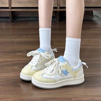 Chaussures plates décontractées pour femmes - Décor de dessin animé, baskets confortables et respirantes, chaussures légères d'été pour le campus, pour un usage quotidien 1