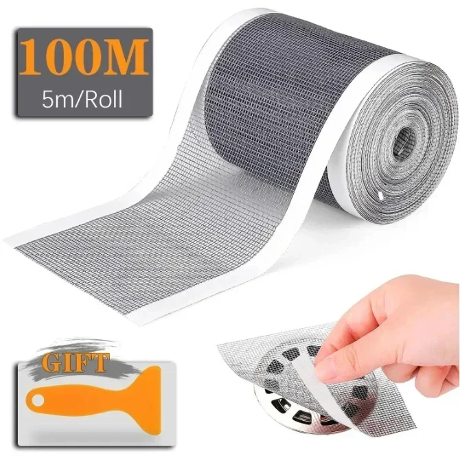 10/5m Cutable Shower Drain Hair Catcher Self-Adhesive Floor Drain Stickers Disposable Mesh Sink Strainer Filter For Bathroom