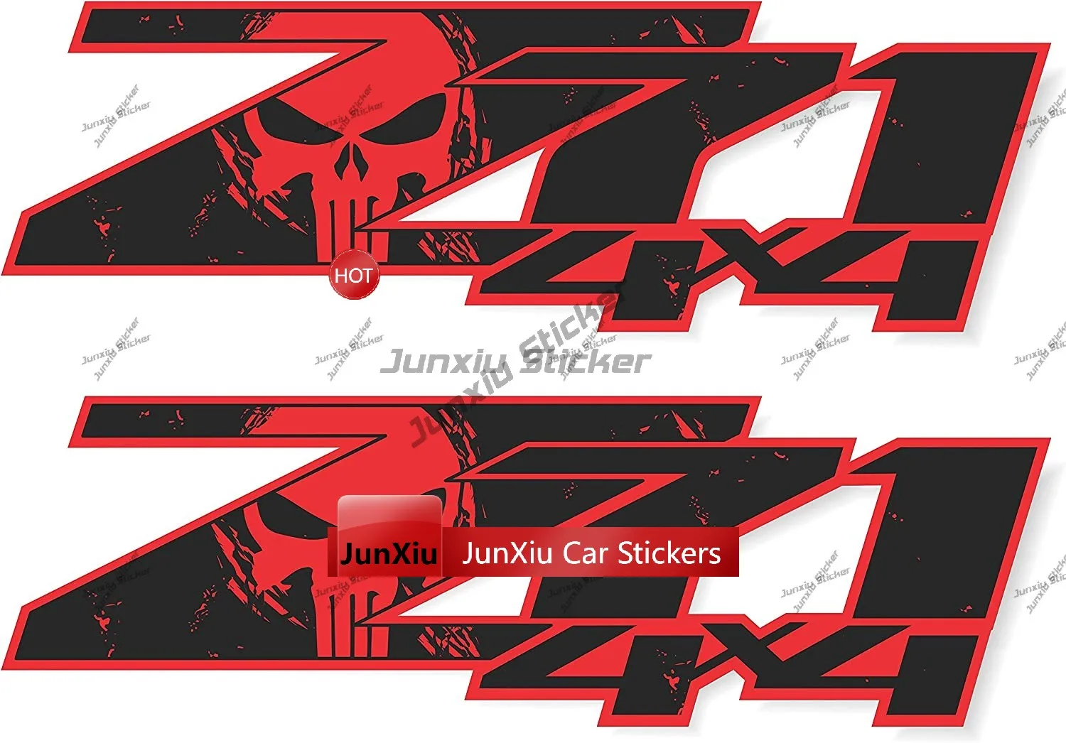 2-teiliges Set Z85 4x4 Offroad-Aufkleber Z71 Schwarz 4x4 Metallic Wild verschiedene Farben Offroad-Truck-Aufkleber Z71 Schwarz Pink Camo – Detail 12