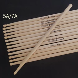 One Pair Professional Drum Sticks High Quality Hard Maple Wood Drumsticks 5A 7A Musical Instruments Percussion Accessories