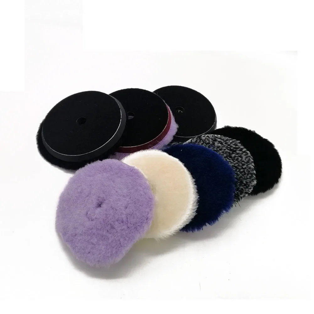 Japanese-style Long Wool Polishing Disc Polishing Machine Car Beauty Grinding Polishing Self-adhesive 5 inch 6 inch DA Wool Pad