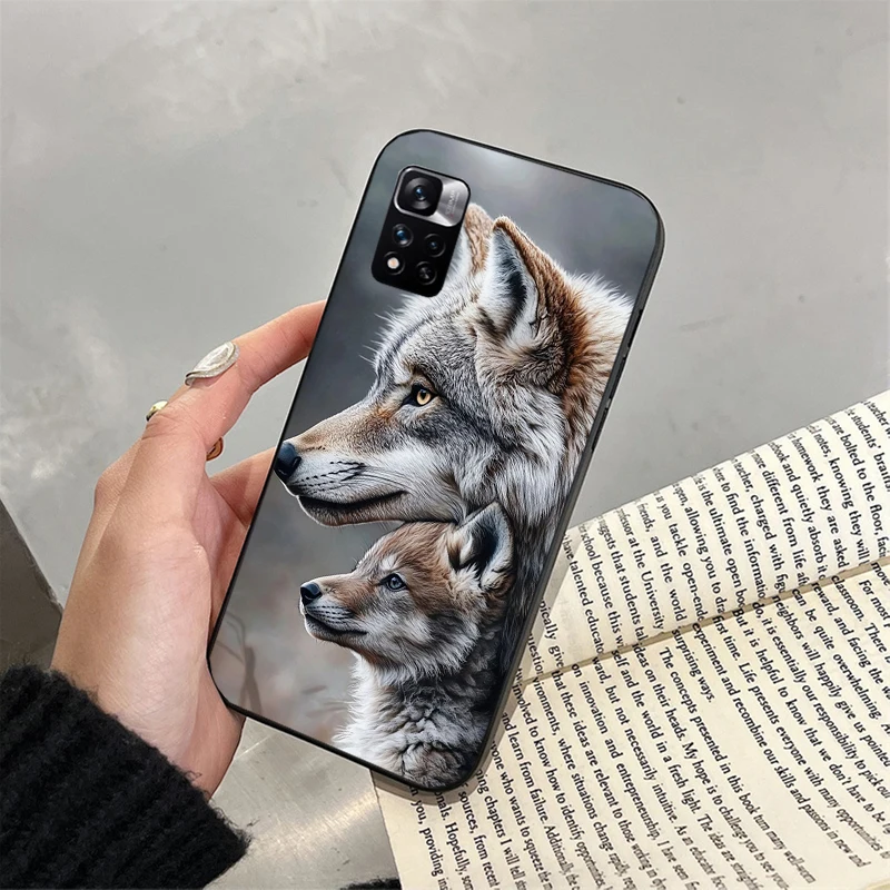 

Phone Case For Xiaomi Redmi note 14 Pro 14 13 12 11 10 Pro 14S 12S 11S Redmi 14C 13C 10 Wolf