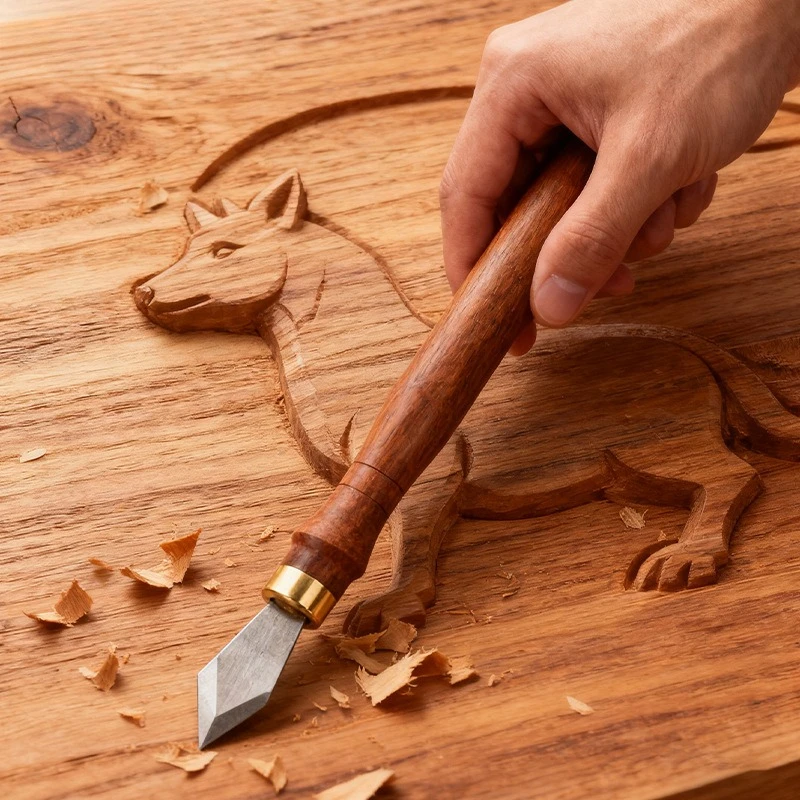 Bidirectional Marking Knife - Woodworking Carving Knife, Marking Aid Tool for Woodworking Enthusiasts, DIY Woodworking