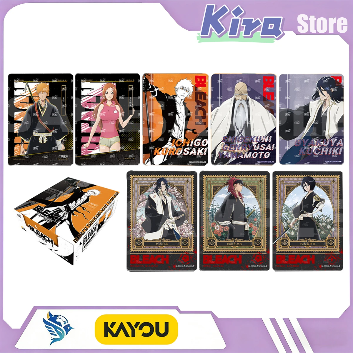 KAYOU BLEACH Boundary Thousand-Year Battle Chapter Poem Of Fate Collection Cards Anime Peripheral Designer Toys Surprise Gifts