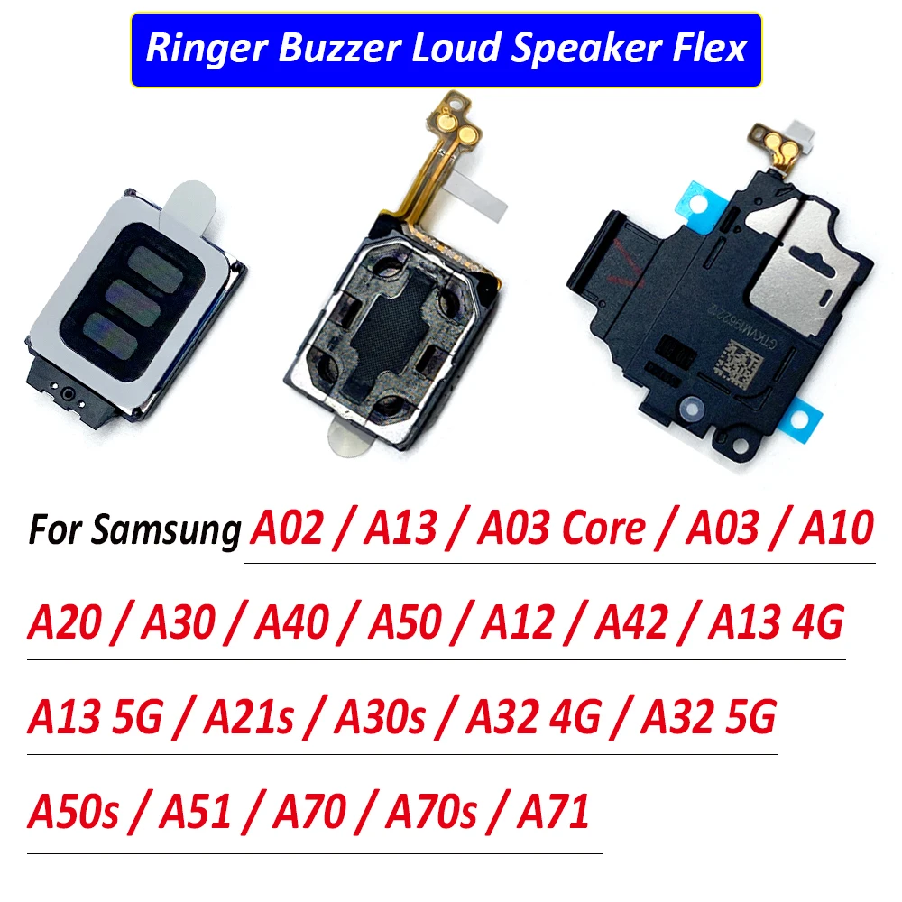 NOWOŚĆ Głośnik Buzzer Ringer Głośnik Flex Do Samsung A02 A13 A03 Core A10 A20 A40 A50s A70 A51 A12 A42 A21S A32 A13 4G 5G