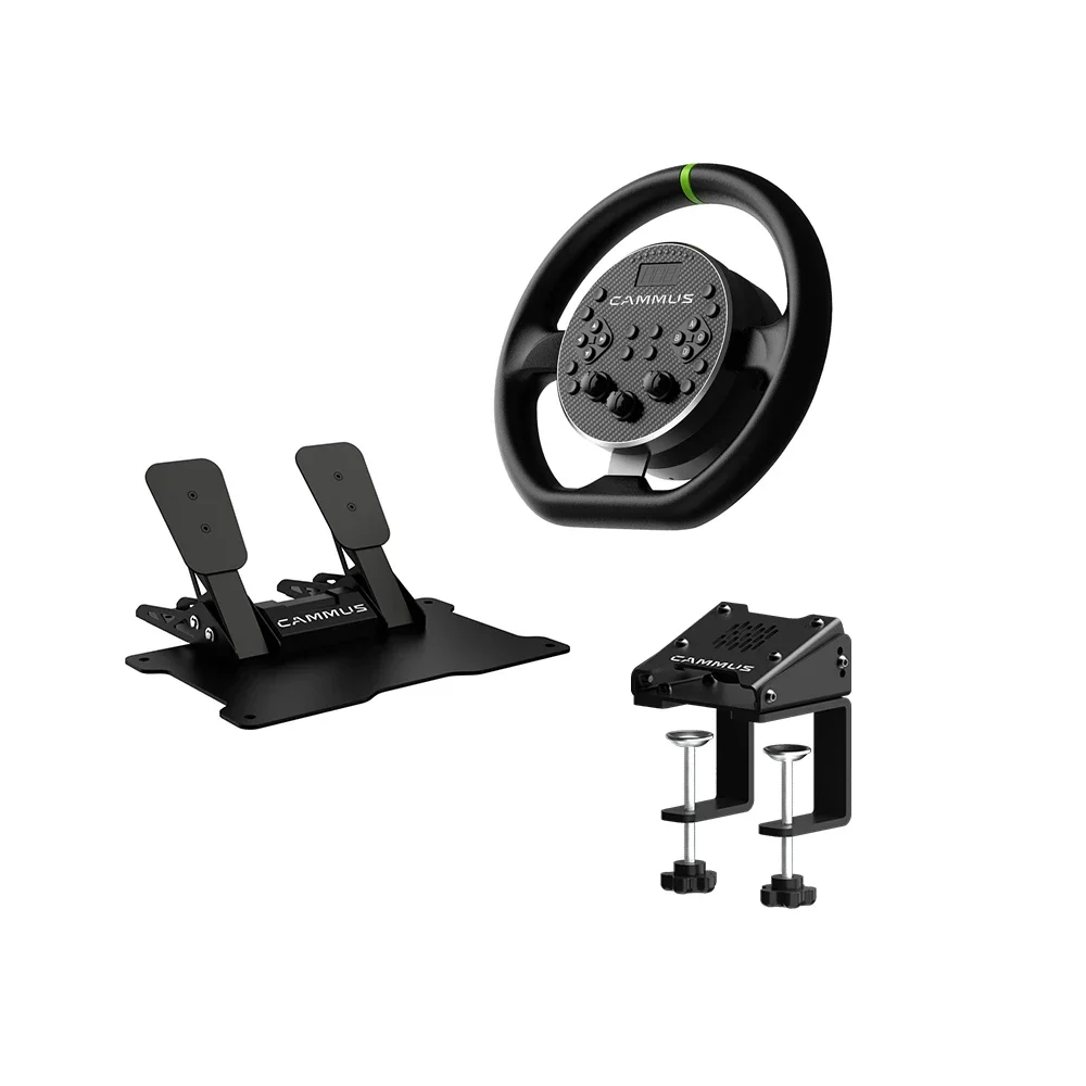 CAMMUS C5 Direct Drive 5nm Base Gaming Steering Wheel and racing simulator pedals for PC Car Racing Driving F1 Simulator