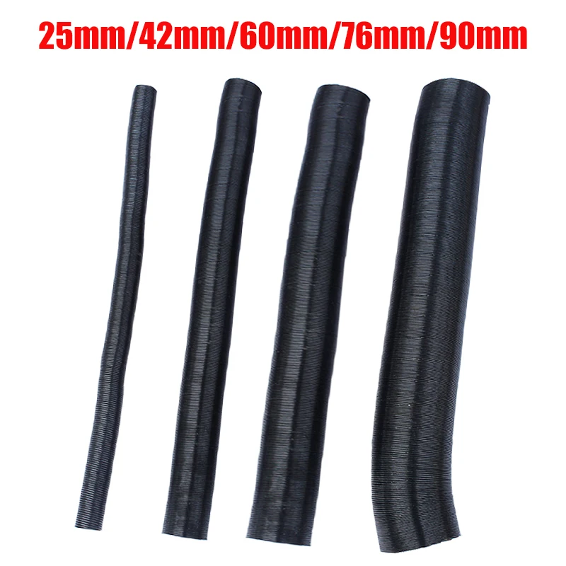 25/42/60/75mm Diameter 100-500cm Diesel Parking Heater Duct Ducting Pipe Hose Black For Webasto Eberspacher Heater Car Camper