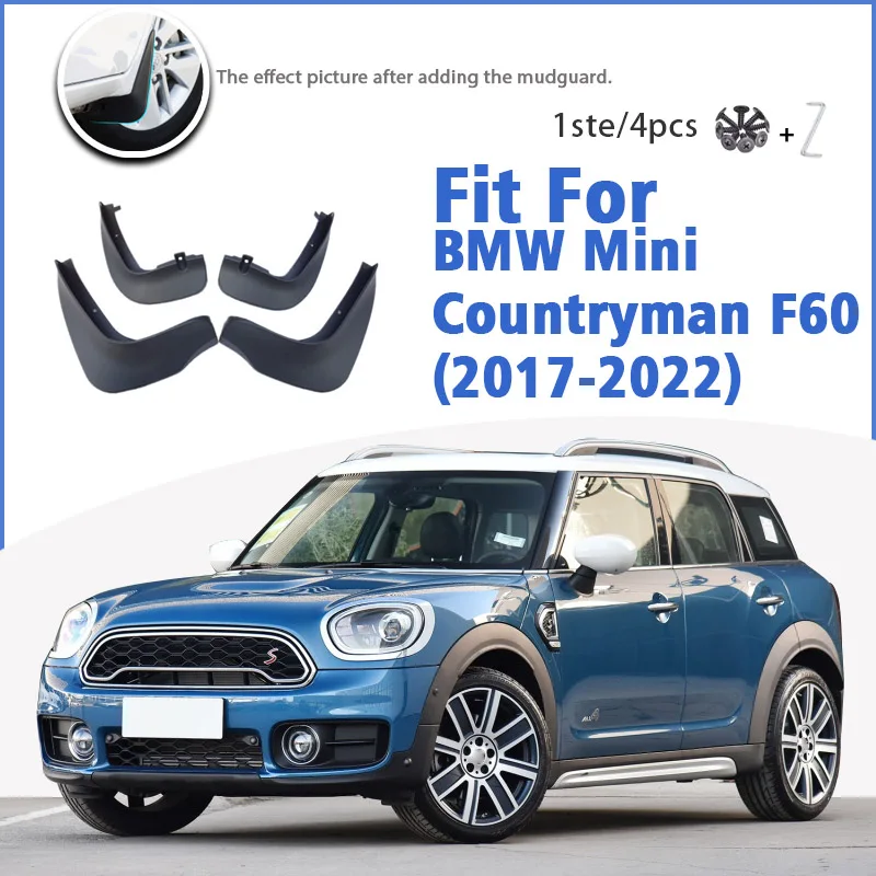 

Mudguard For BMW Mini Countryman F60 2017-2022 Front Rear Mudflaps Mudguards Car Accessories Auto Styline Splash Guard Fender