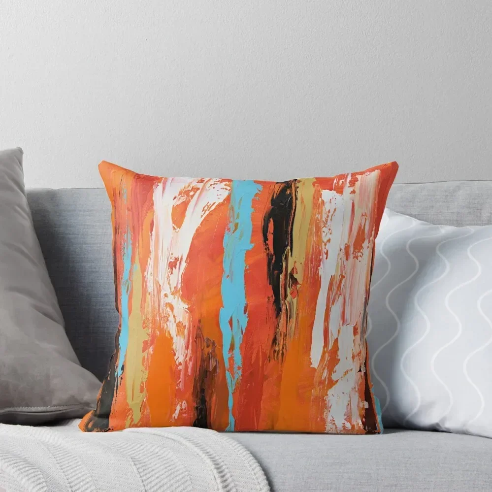 

Abstract Orange 1 Throw Pillow autumn pillowcase covers for pillows Sofa Cushion Christmas Covers For Cushions pillow