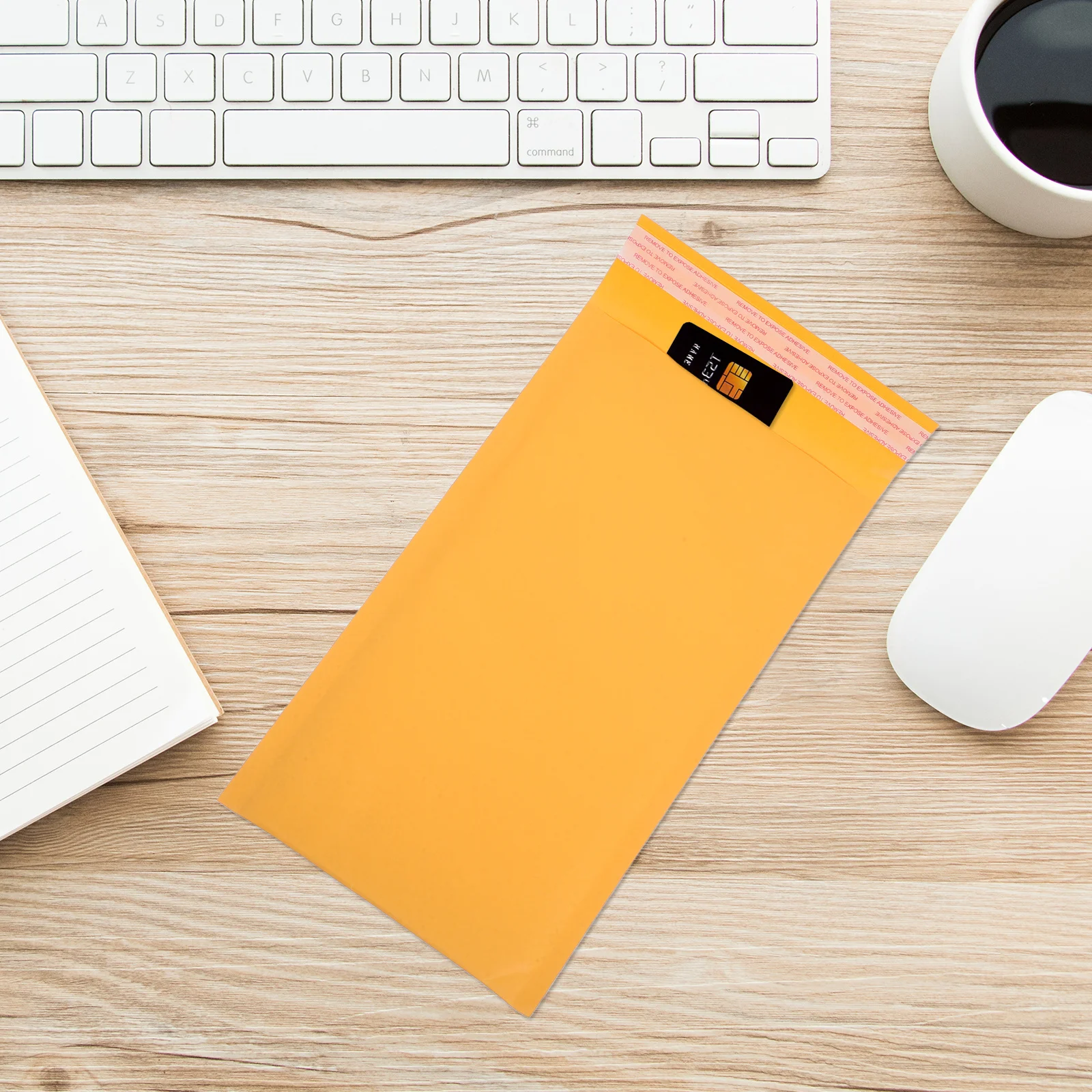 

25pcs Bubble Mailers Yellow Craft Paper Self Seal Padded For Shipping Lightweight Protective Mailing Bags Small Packaging