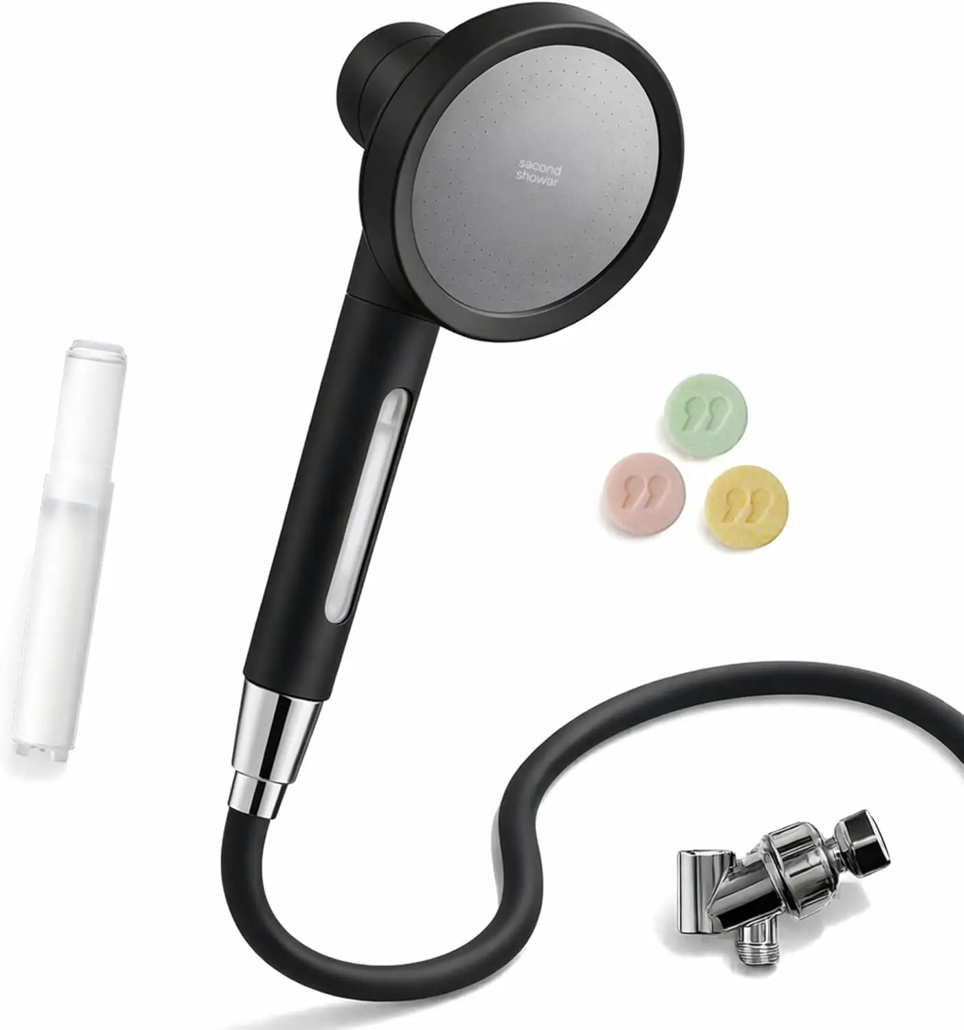 

Фильтр для душа с витамином С для жесткой воды | Сертифицировано NSF, удаление 99,9% хлора, высокое давление для СПА, секрет корейской красоты