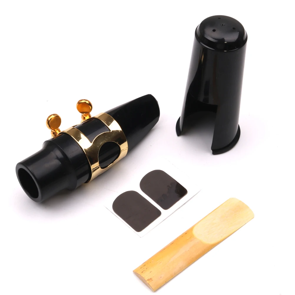 

1 Set Alto Saxophone Accessories Reed Patches Mouthpiece Pads Plastic Cap Metal Buckle Stabilizer Tube Beginner Instrument Parts