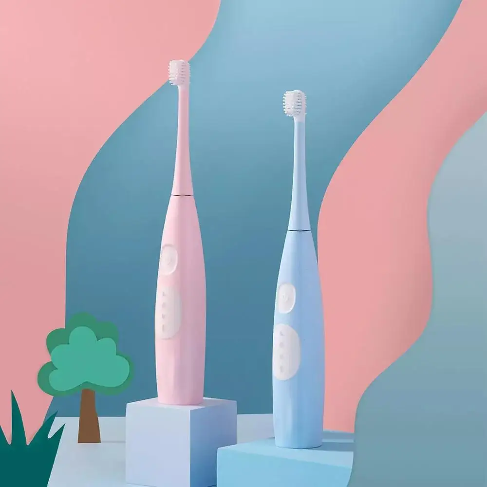 Coficoli Children's Sonic Electric Toothbrush Smart Timing Soft Bristles Chargeable for Children Aged 3-12 Kit only heads