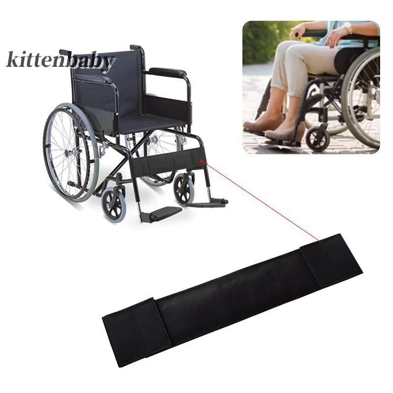 Cadeira de rodas ajustável bezerro cinta perna alinhada segurança cadeira de rodas pé protetor cinto transportador para evitar pés caindo
