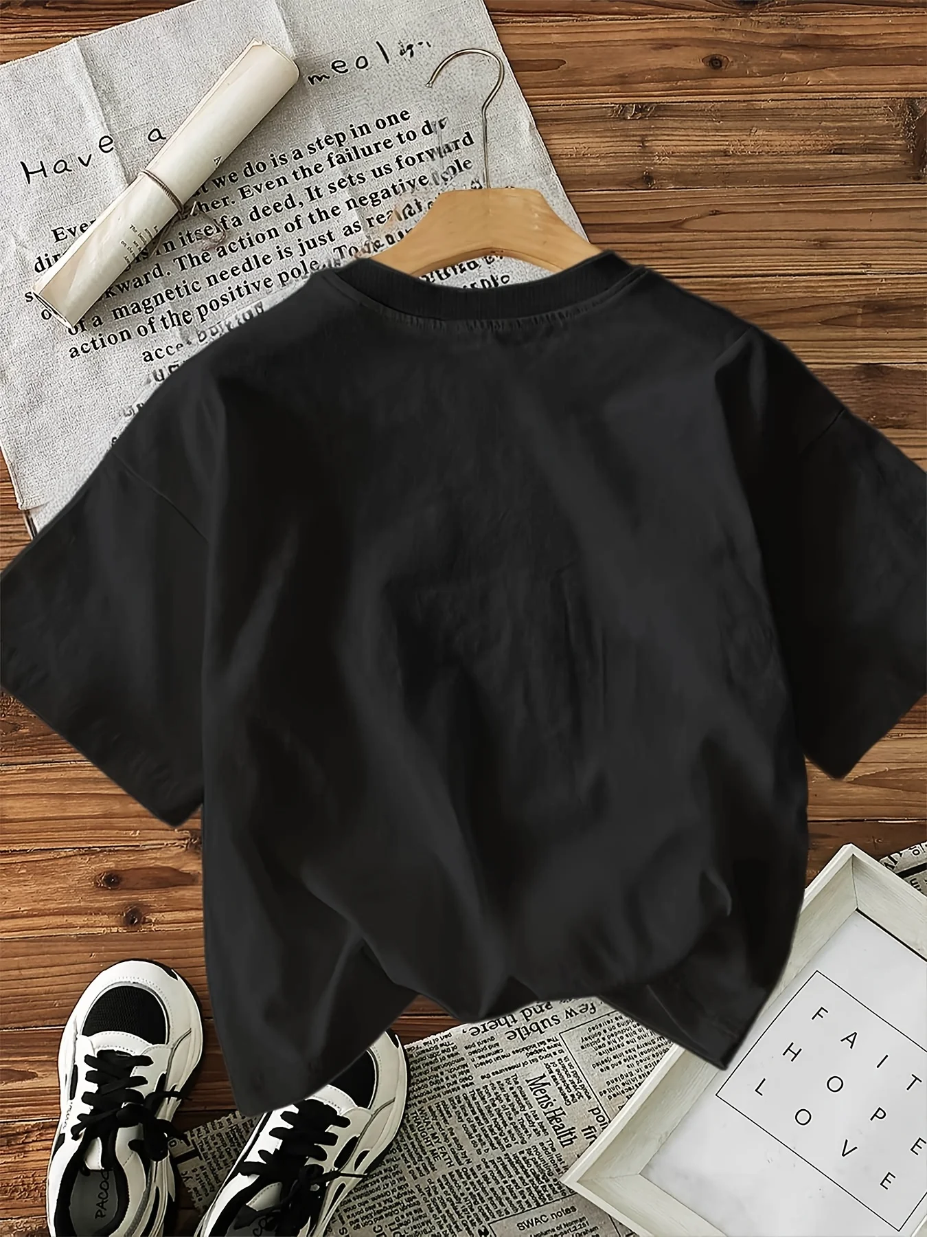 100% Cotton Fashion Short-Sleeved Round-Neck T-Shirt with A Coffee Print Female Casual Top Tee