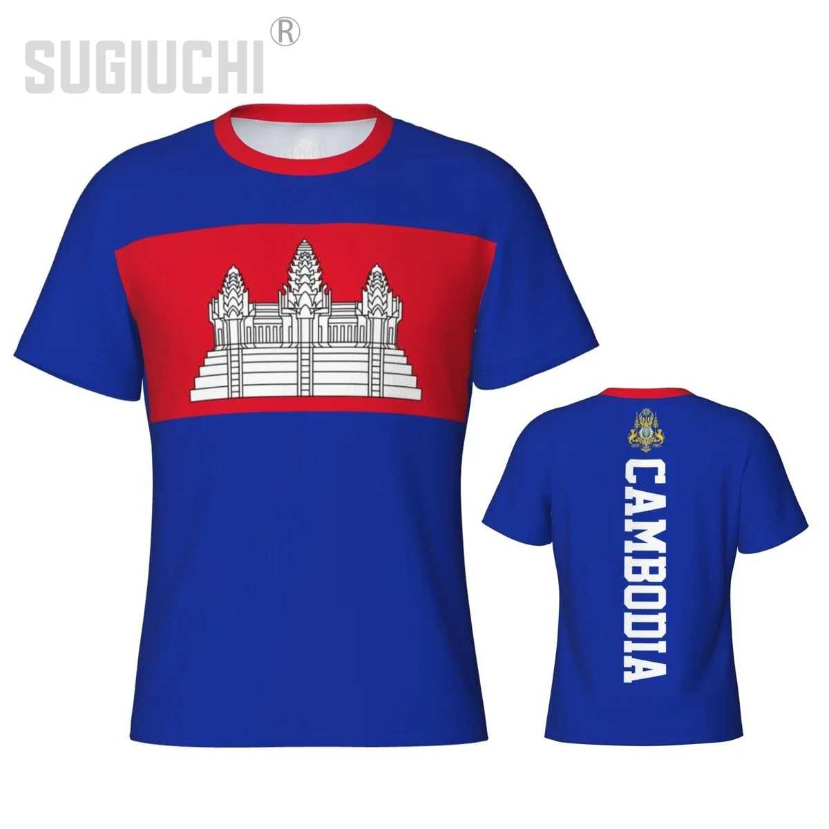 Tight Sports T-shirt Cambodia Flag Cambodian 3D For Men Women Tees jersey Clothes Soccer Football Fans Gift Patriotic T shirt