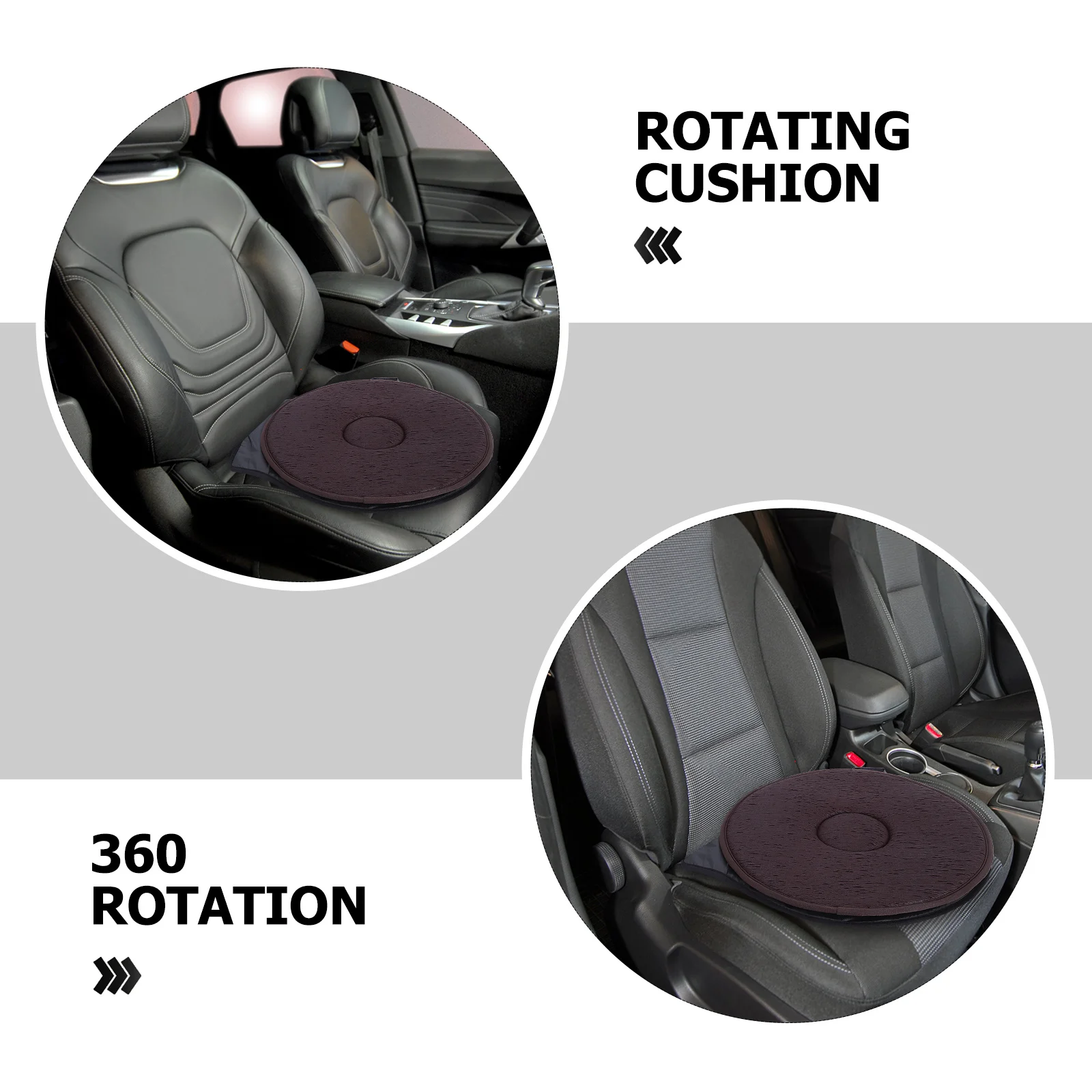 وسادة دوارة للسيارة مادة قابلة للتنفس للفصول الأربعة 360 درجة وسادة مقعد دوارة وسادة حماية مقعد السيارة المحمولة #4