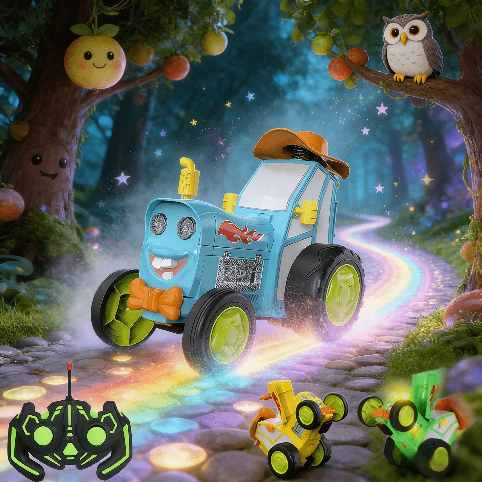 

New and Unique Dancing Remote Control Stunt Car with Lights Music Swinging and Rolling Electric Toy Car for Christmas