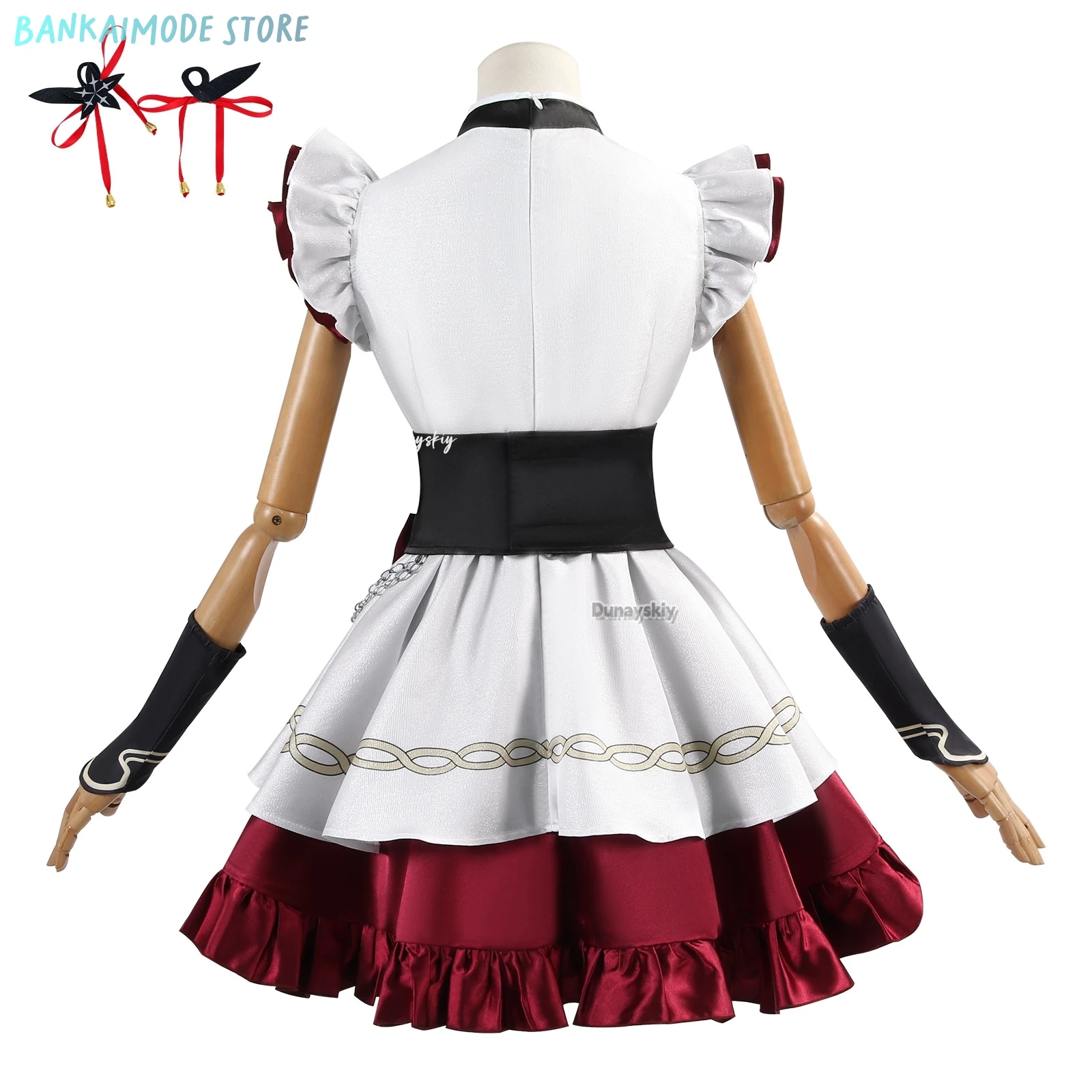 Camellya Cosplay Costume Game Wuthering Waves Chun Sweet Uniform Dress West Lake Full Set with Prop Halloween Party Role Play