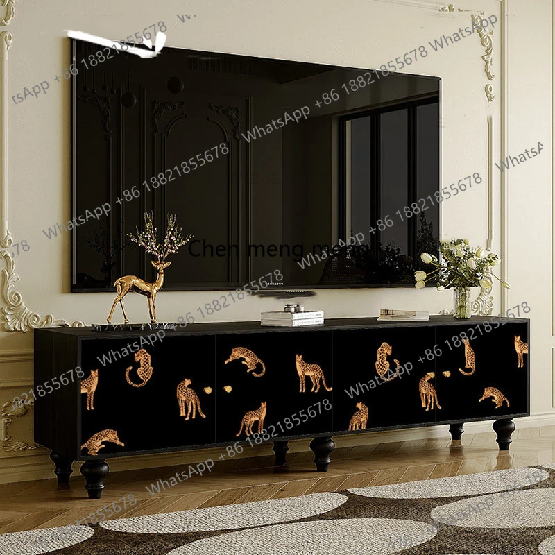 B567 Luxury trendy French Cream style tv cabinet Storage Nordic Delicacy TV Stands Premium mobiletto per tv Living Room Furnitur