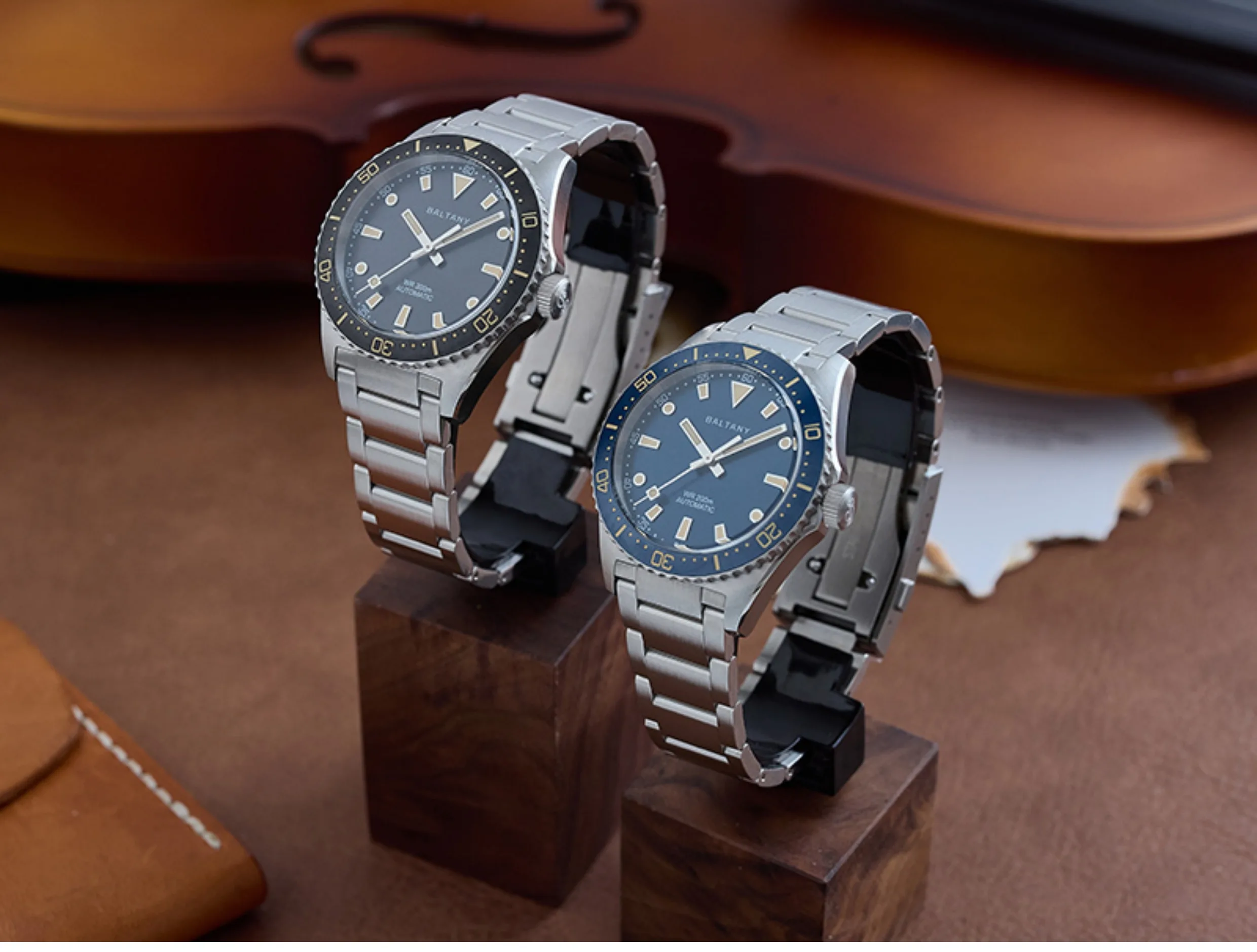 Baltany Men Automatic Watch 39MM Mechanical Wristwatch Military Sapphire Diver 20Bar Waterproof C3 Luminous NH38 Ceramic Bezel