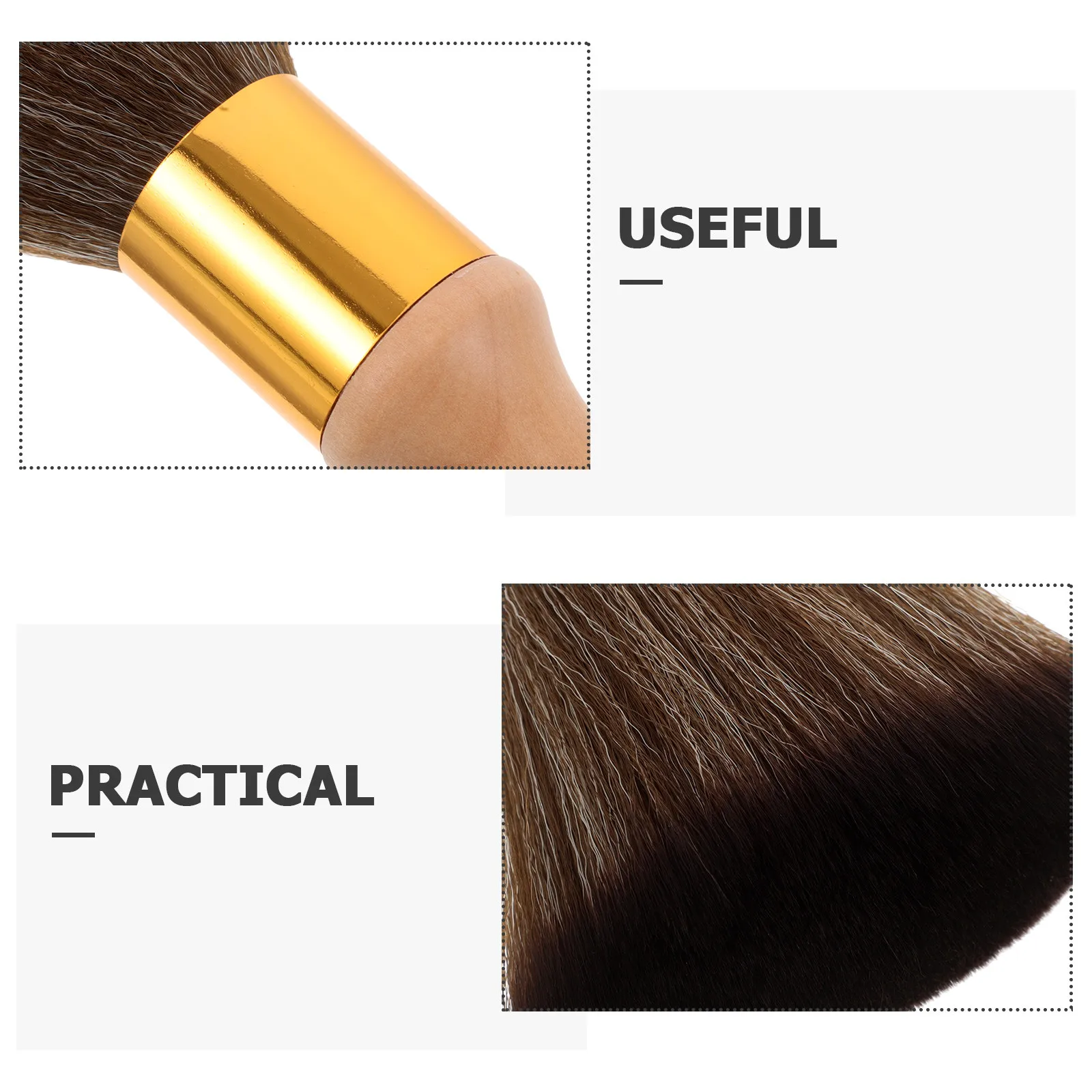Neck Duster Brush for Barbers Soft Bristle Hair Removal Tool Ergonomic Wooden Handle Pointed Tail Design Haircut Cleanup Styling