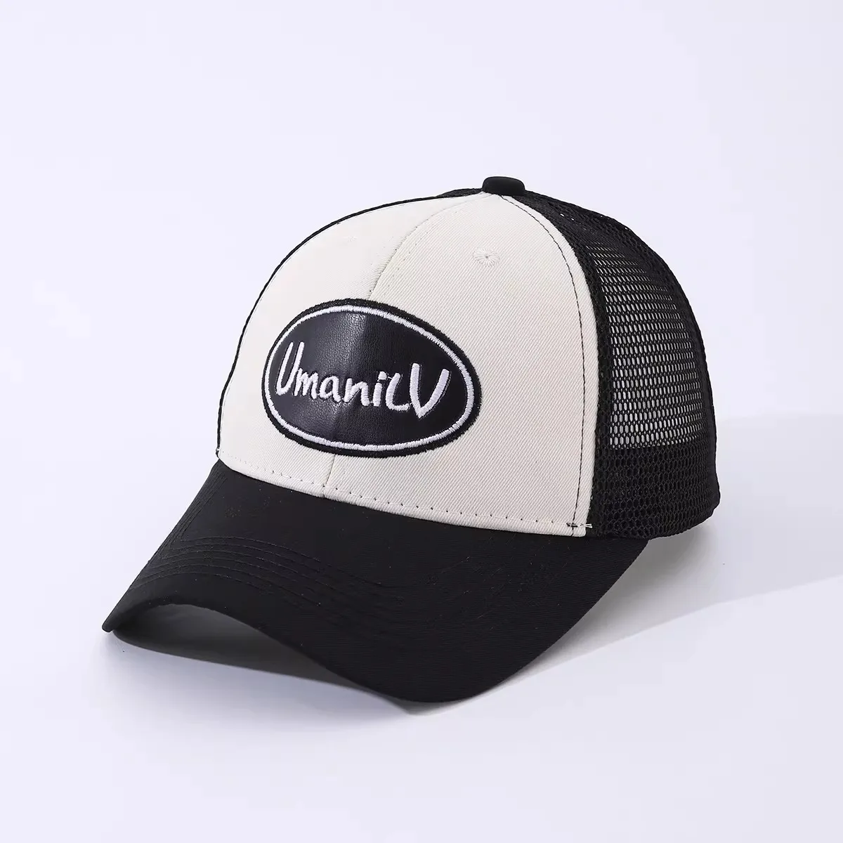 

Japanese Kapital Vintage Letter Embroidery Sun Mesh Hat Breathable Baseball Cap