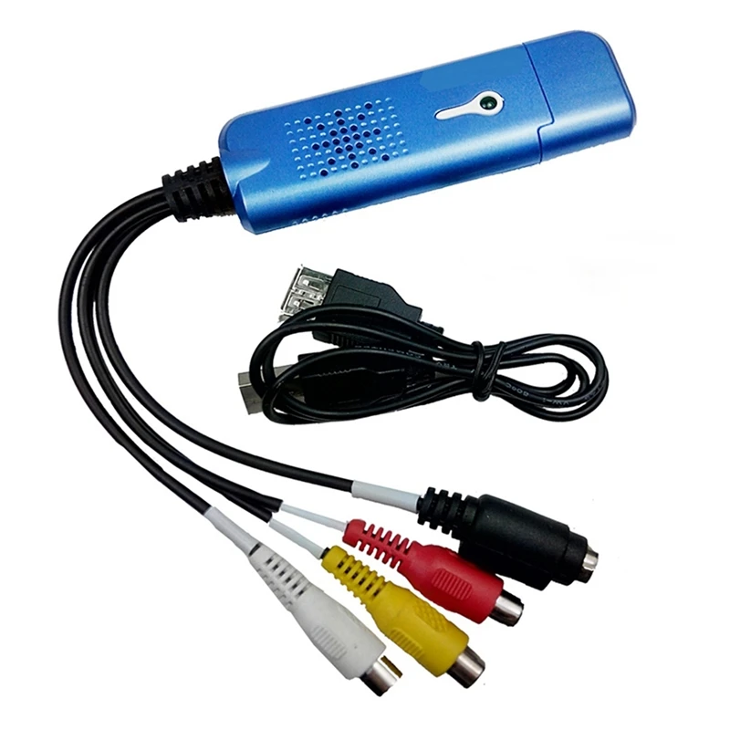 USB 2.0 Video Capture Card VHS VCR TV To DVD Converter For Mac OS X PC Windows 7 8 10