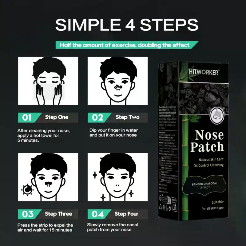 20/30/50 Pcs Deep Cleansing Bl - Charcoal Pore Strip ulasan dan harga