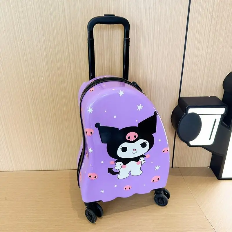 귀여운 만화 Sanrios Kuromi 헬로 키티 수하물 상자 어린이 만화 스타일 유니버설 휠 만화 패션 축제 선물