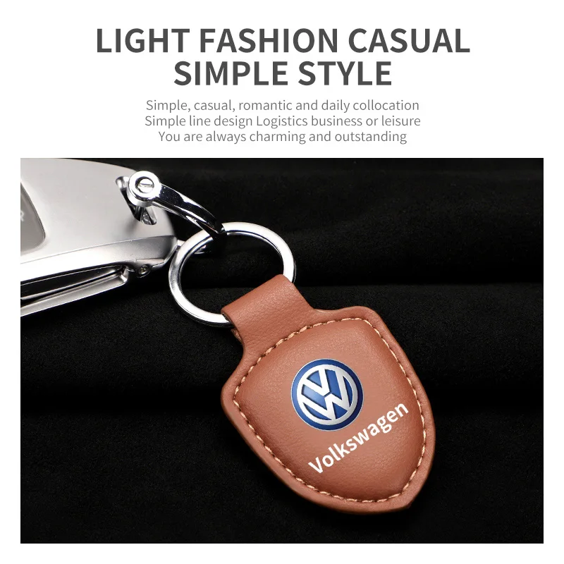 Car Keychain Key Chain Auto Emblem Key Ring Accessories For Volkswagen VW GTI Rline R Polo Golf MK8 Passat Magotan Tiguan Jetta