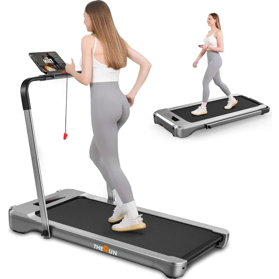 

Walking Pad Treadmill 3.0 HP Under Desk Treadmills 2 in 1 Portable Treadmill for Home Walking Pad with Handle Bar 18" Widened R