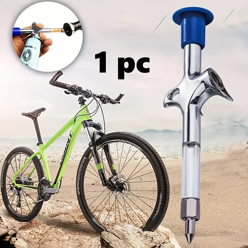 Bicycle Grease Gun Lubrication Tool Zinc Alloy Manual Pump for Mountain Bike Hub Bottom Bracket Bearings