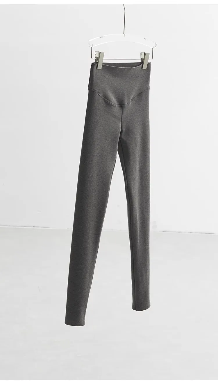No Sagging, Slimming Effect Without Tightness, Brushed Cashmere Mid-High Waist Leggings, Shark Pants, Yoga Pants, Suitable for Layering or Wearing Alone